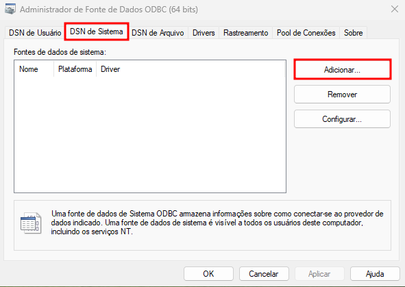 DSN de Sistema