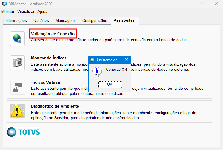 Validação de Conexão