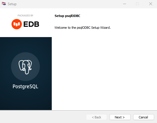 Setup psqlODBC